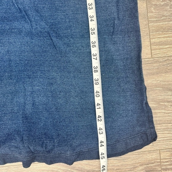 Anthropologie Cloth & Stone Nila T shirt Maxi Dress Side Slits Blue Size XS - Picture 9 of 12